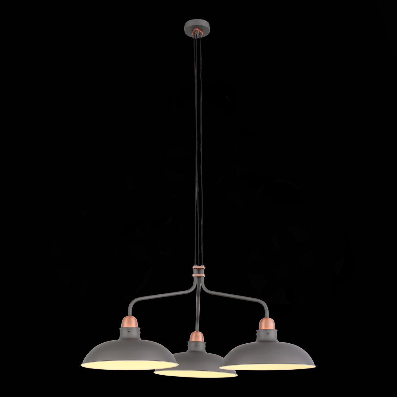 Подвесная люстра ST Luce Pietanza SL323.403.03 ST LUCE ДИЗАЙНЕРСКИЕ, PIETANZA 138202 Серый  - Вид №3