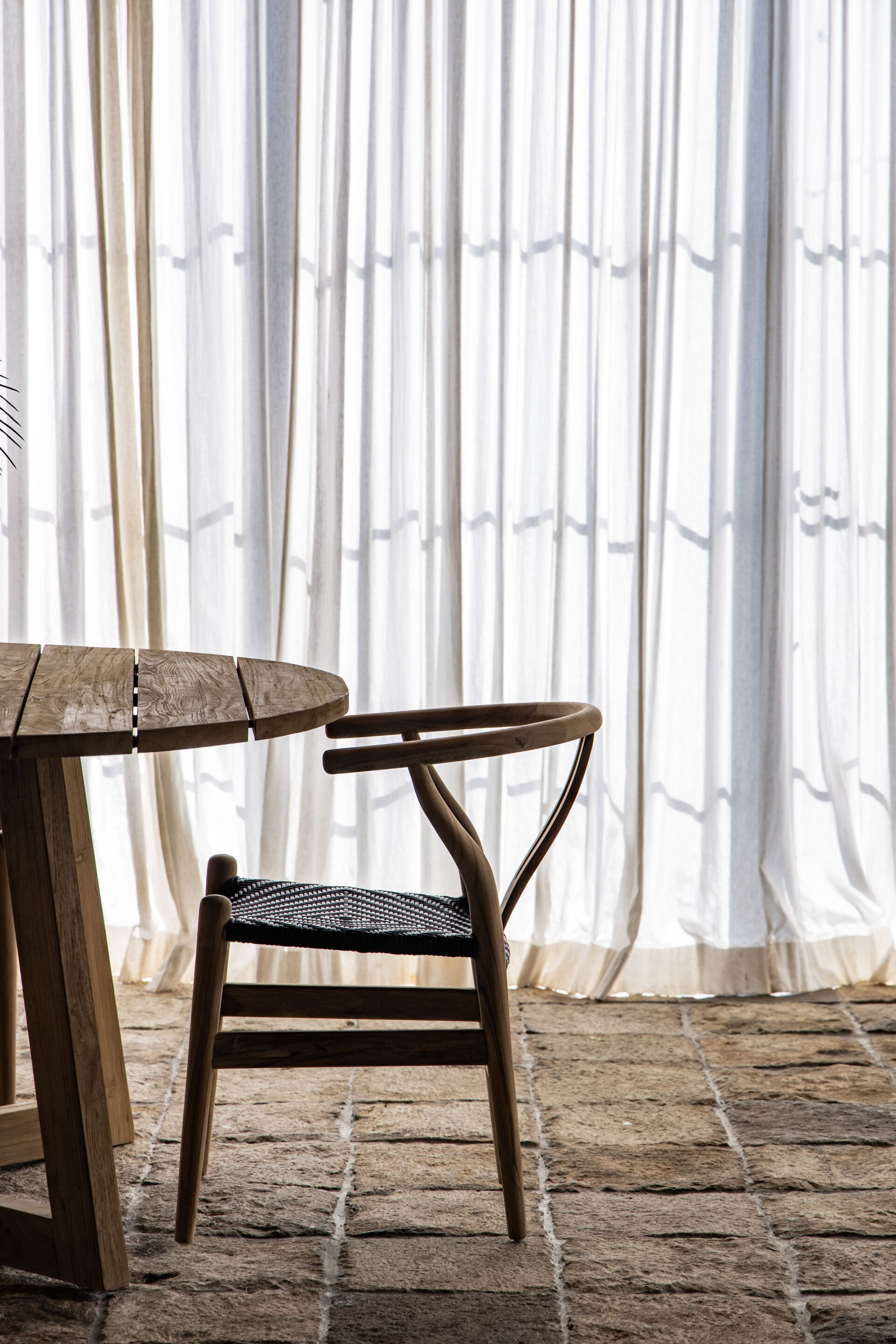 Стул для сада из тикового дерева cbdesign Wishbone ARCH-00125811 - Вид №4