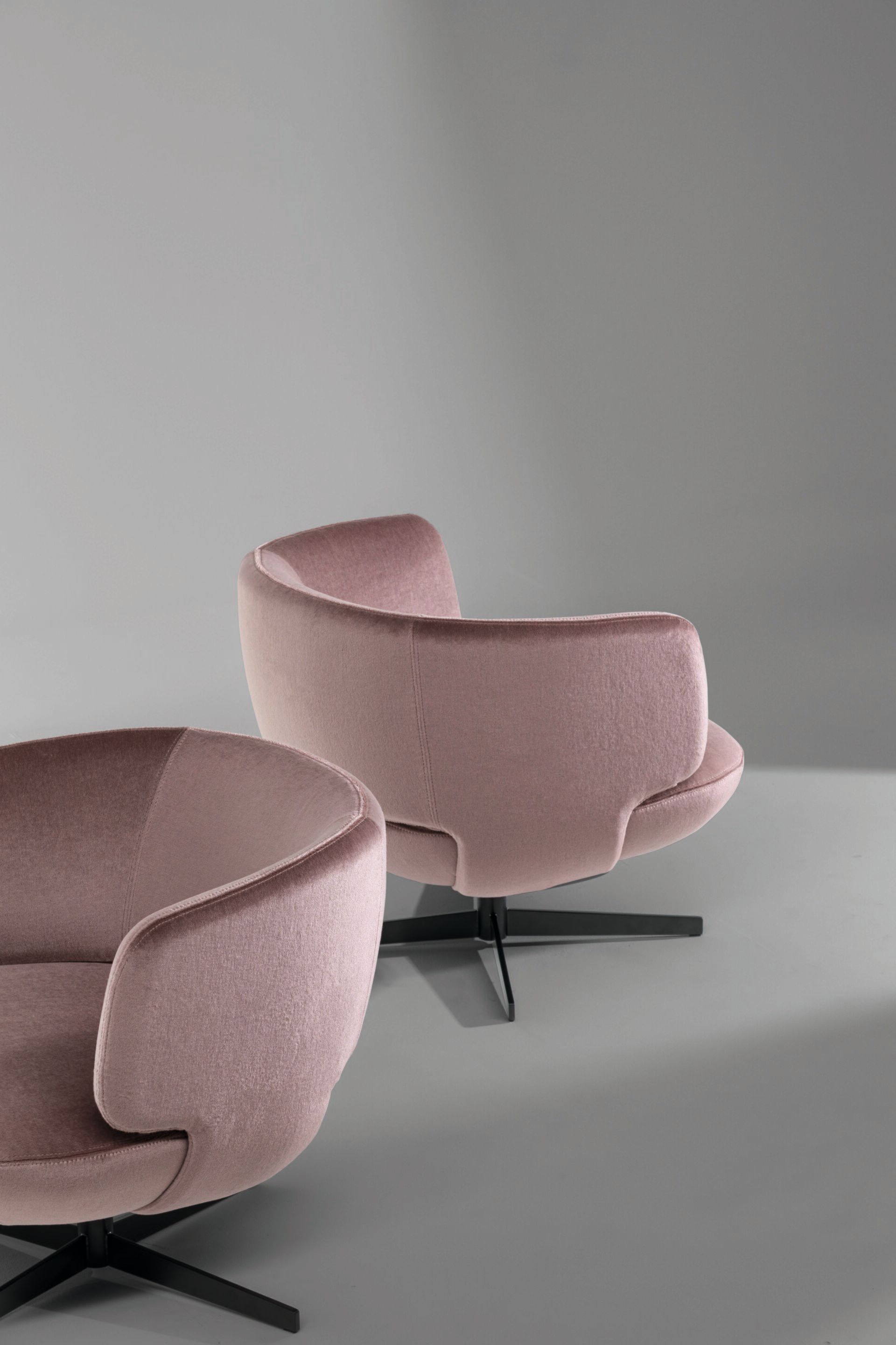 Тканевое вращающееся кресло BONALDO DOGE ARCH-00052240 - Вид №1