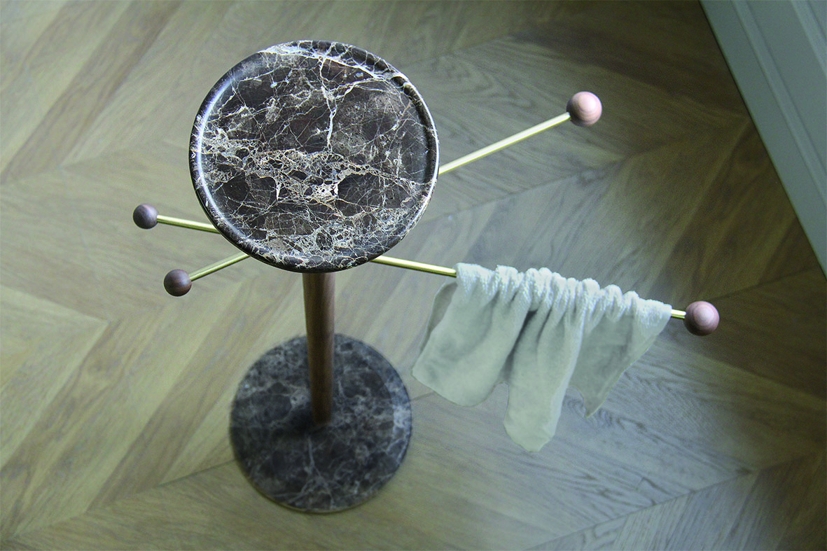 072283 Вешалка Lavanda мрамор Nomon Momentos  - Вид №1