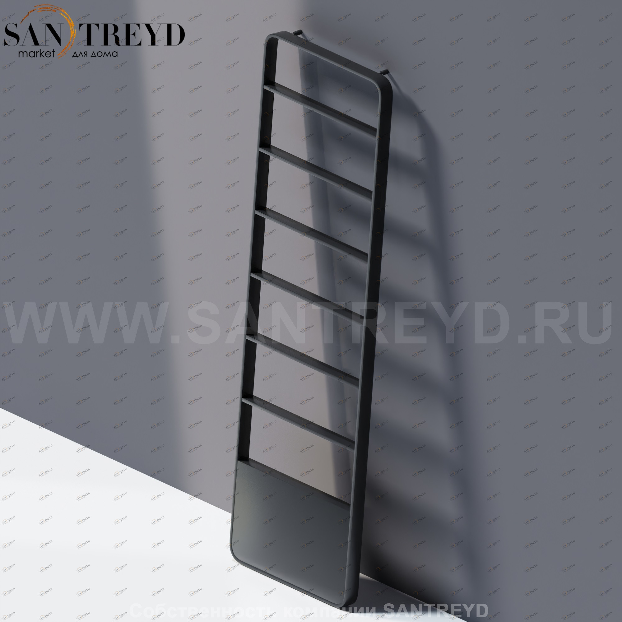 Agape MEMORY Саморегулируемый полотенцесушитель черный AMEM871N