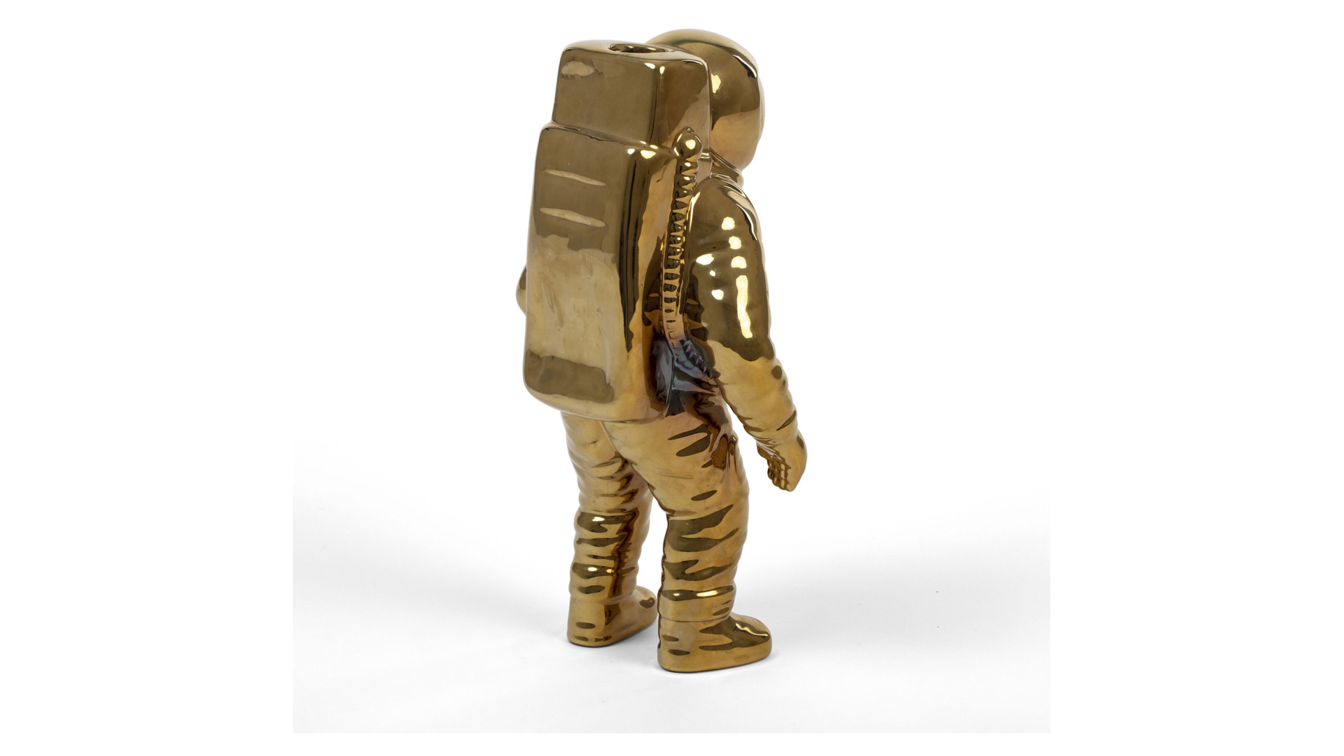 10647373 Seletti Ваза Seletti "Космос.Космонавт" 28см (золотистая) Фарфор  - Вид №2