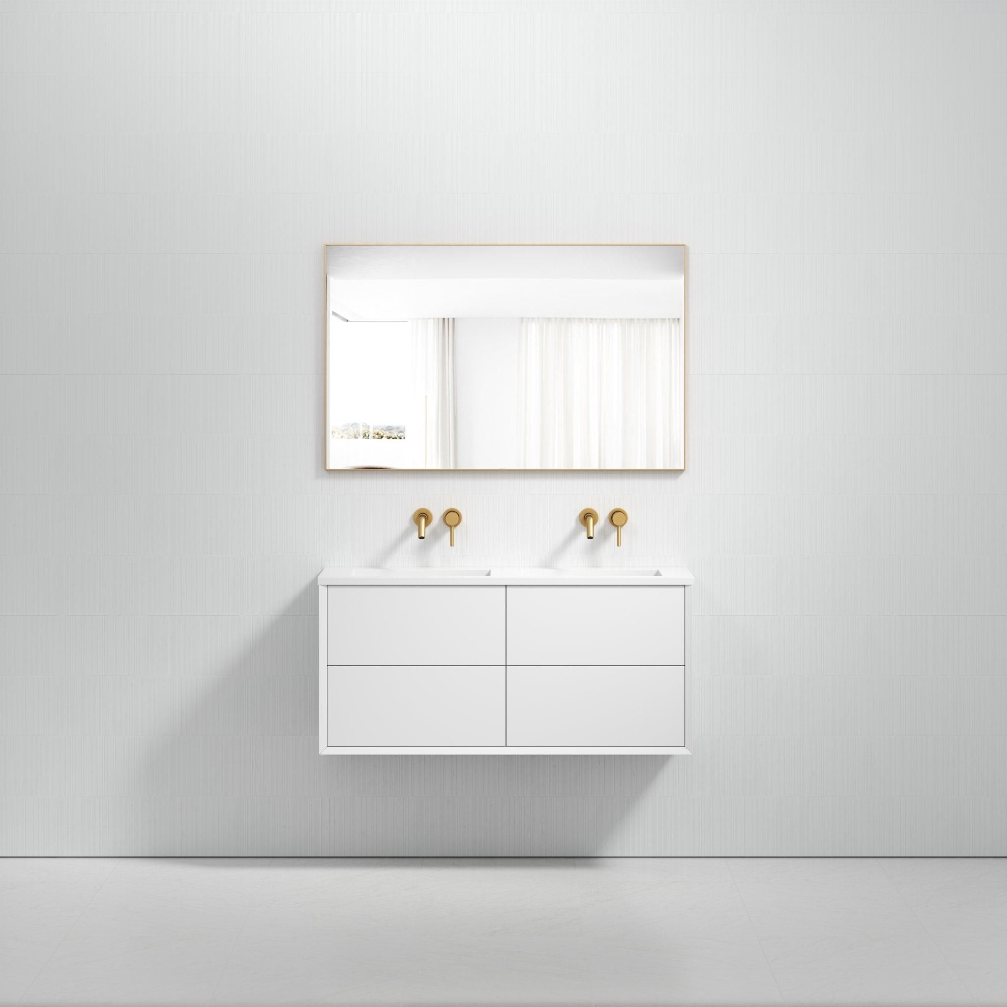 Двойной деревянный шкаф для умывальника со встроенной раковиной LUSSO Volini ARCH-00033994 - Вид №15