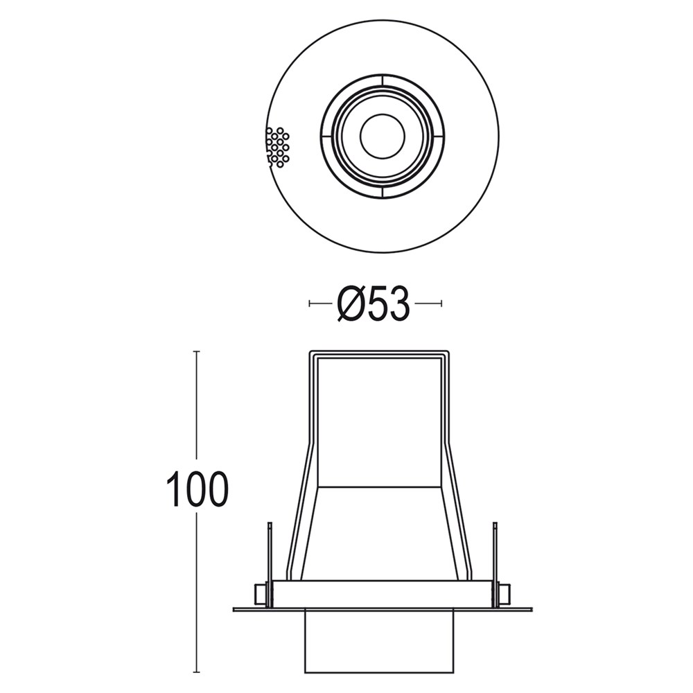 Comfort 1 IP65 RD Trimless Ghidini Comfort 1 RD .01 Белый (Матовый)  - Вид №1