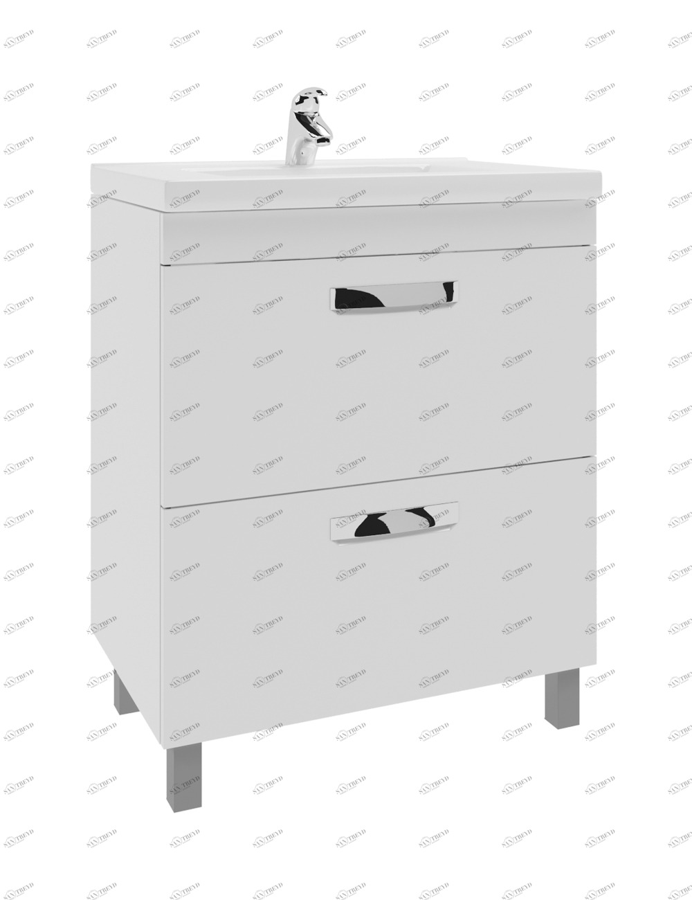 Тумба Plaza 2-700 (VGA)700⨉470⨉820 мм белый Santreyd sun-id-665340