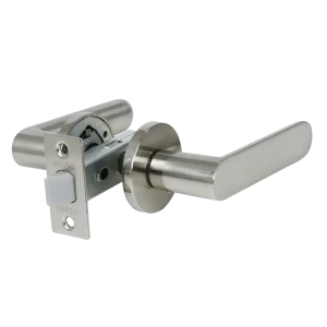 Комплект дверных ручек на розетке Edson PS2R2 без запирания цвет никель