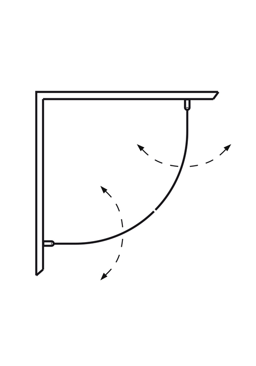 1450714 Душ Угол Оригинальный Круглый 80X90 Хром Прозрачное Стекло Hafa Прозрачный  - Вид №1