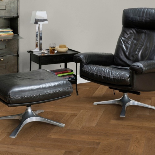 Паркет Ёлка Solidfloor New classic Шантильи Дуб Натур с брашью (Текстурированная) 610х122 мм 1195080 - Вид №15