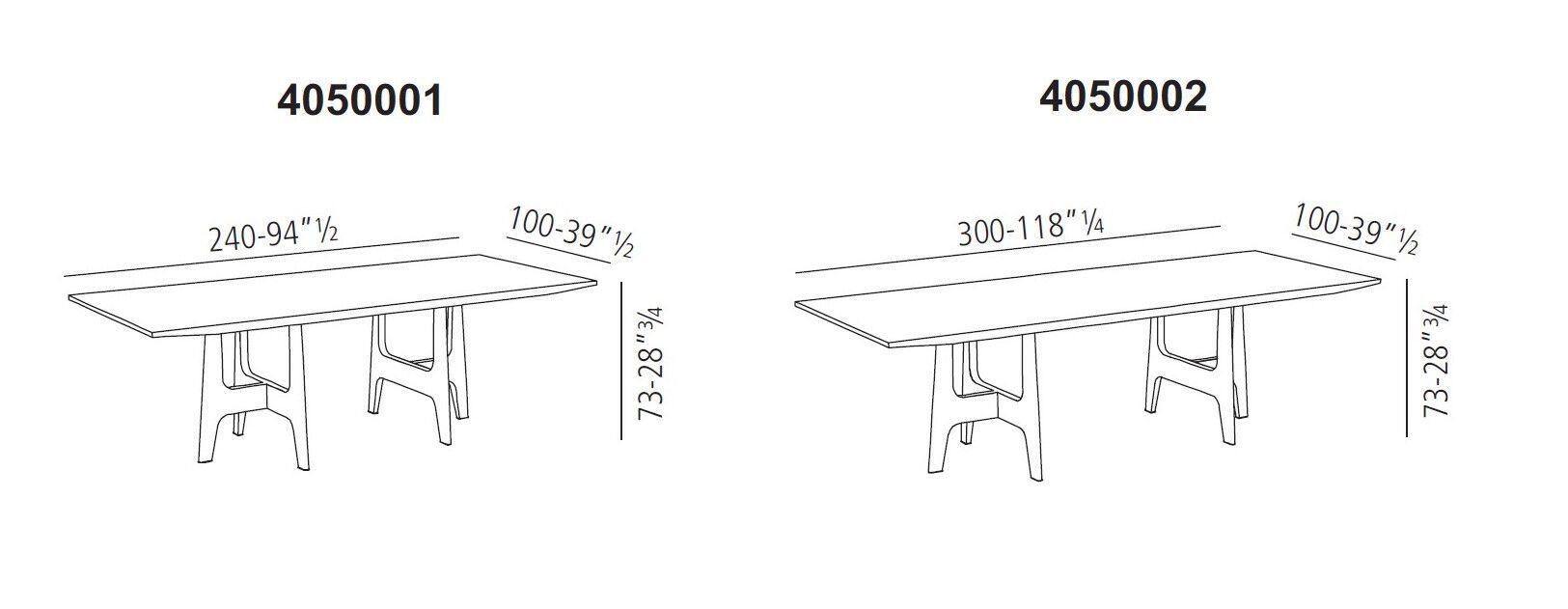 Деревянный прямоугольный обеденный стол Vibieffe 4050 ITALO ARCH-00061666 - Вид №4