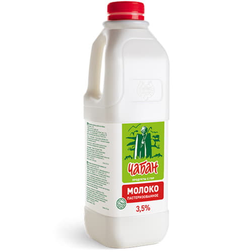 Молоко пастеризованное Чабан 3,5% 1000 г БЗМЖ Santreyd 20759 - Вид №1