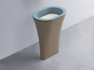 AMLA65-PL+AMPILO-TL+AMCOLO-AN Раковина Amedeo Ovale отдельностоящая cielo Enjoy + Amedeo