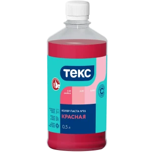 Колер паста Текс Универсал 0.5 л цвет красный 89344641 STLM-2186017