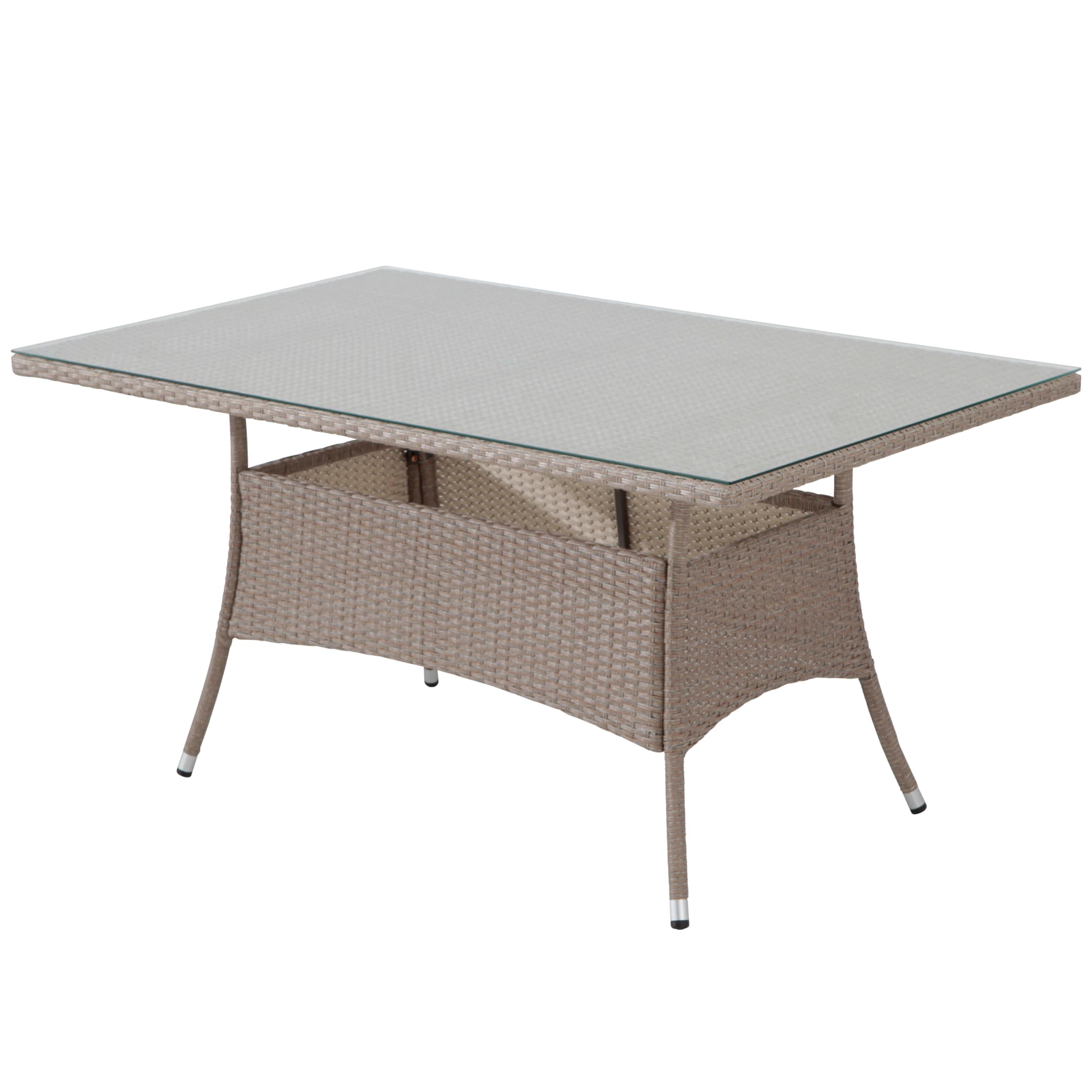 82467031 Стол садовый 75x150 см сталь/полиротанг Santreyd 