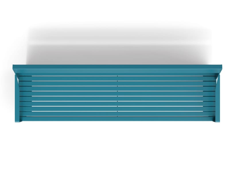 Оцинкованная стальная скамья со спинкой с подлокотниками City Design Lena ARCH-00128656