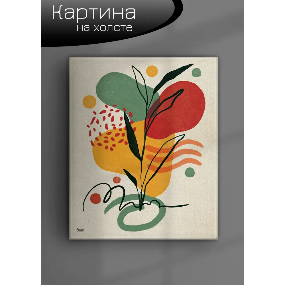 Картина на холсте Ботаника мин 3 40x50 см FBRUSH STLM-2095571 - Вид №5