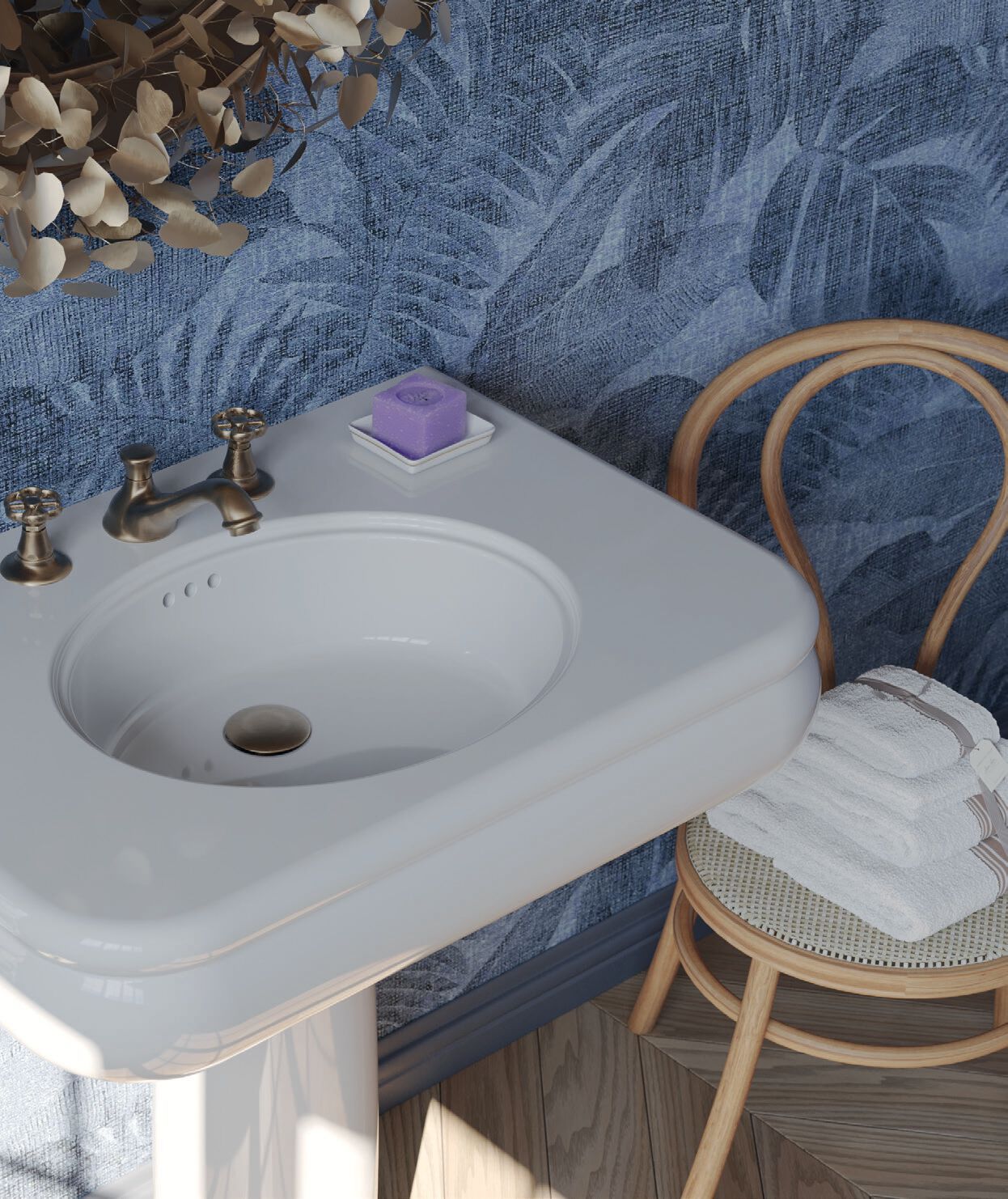 Керамическая подвесная раковина BLEU PROVENCE Romantica ARCH-00145921 - Вид №1