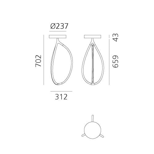 Алюминиевый потолочный светильник Artemide Arrival ARCH-00045246 - Вид №8