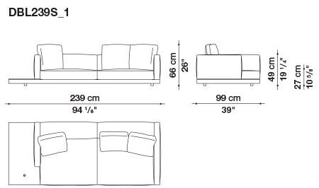 B&B Italia Кожаный диван Dock sun-id-1441060 - Вид №153
