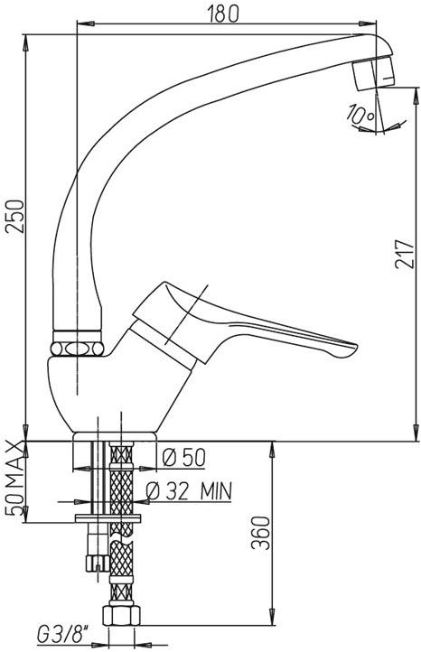 Paini Dilos 76CR571KM смеситель для кухни  - Вид №2