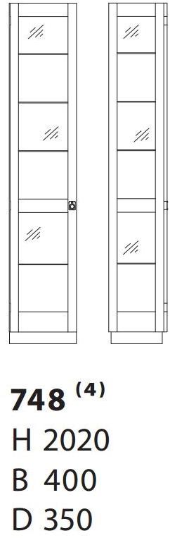 Karl Andersson Витрина из стекла в скандинавском стиле Ka72 748  - Вид №1