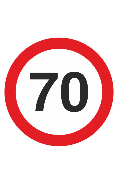 68790 Знак "Ограничение скорости"  Знаки для автомобиля размер 160 х 160 мм Спецодежда 