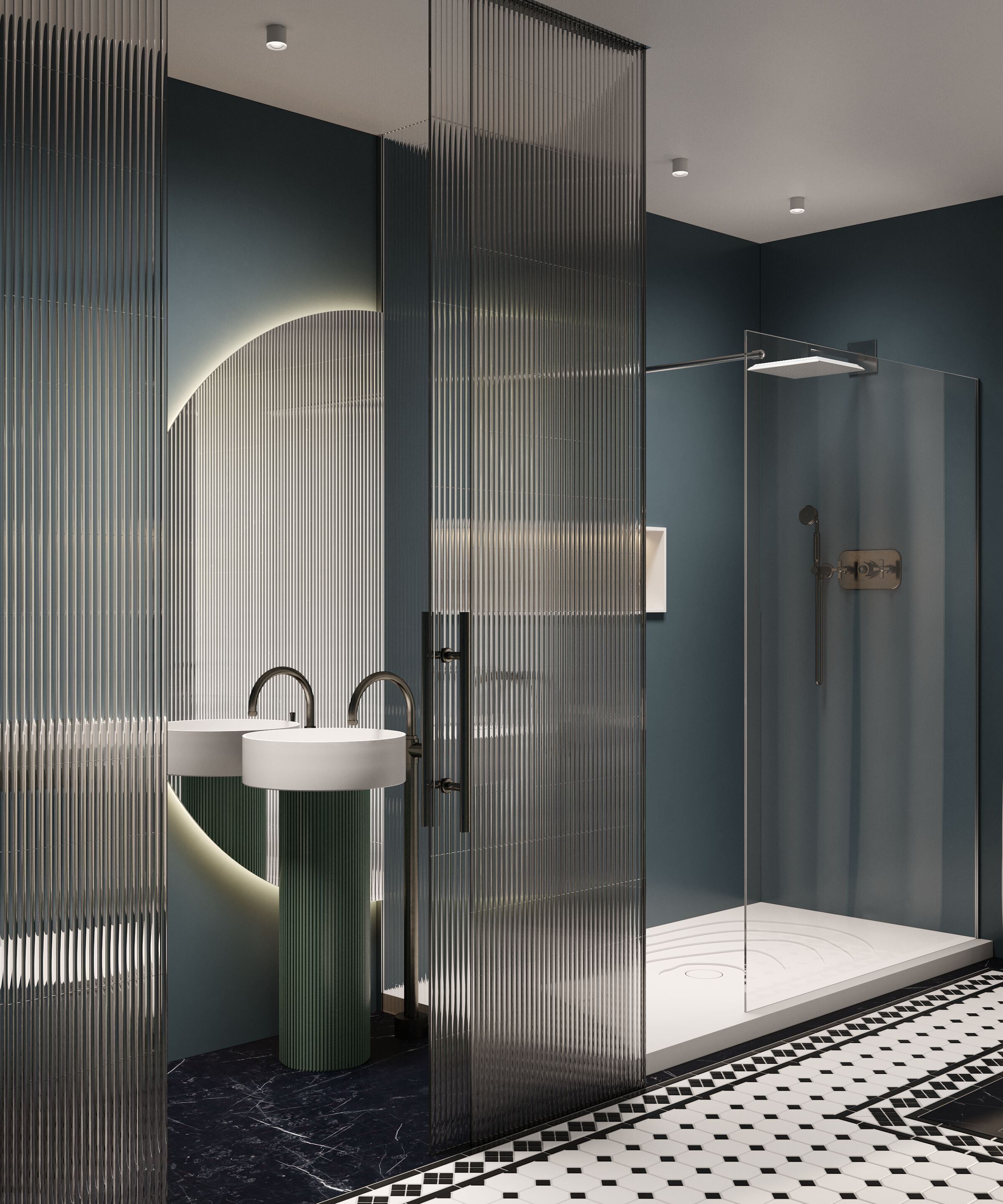 Lavabo rotondo freestanding in Solid Surface MOMA Design Прыжки с вышки ARCH-00050991 - Вид №1