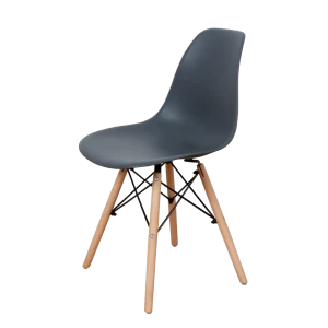 91988649 Кухонный стул Derstuhl Wood 45x82x45 см полипропилен цвет темно-серый STLM-1415842