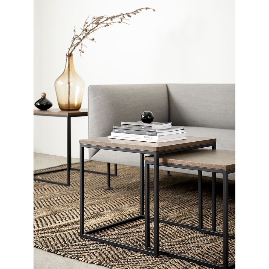 43383020 Набор столиков , rivoli, 3 шт., 50/45/40 см (куб) Unique Furniture  - Вид №5