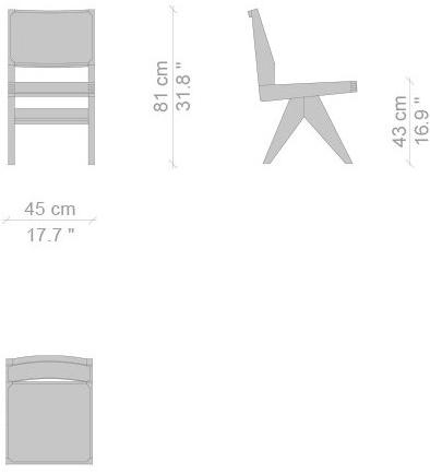 Cassina Стул из массива дерева Capitol complex sun-id-1438438 - Вид №4