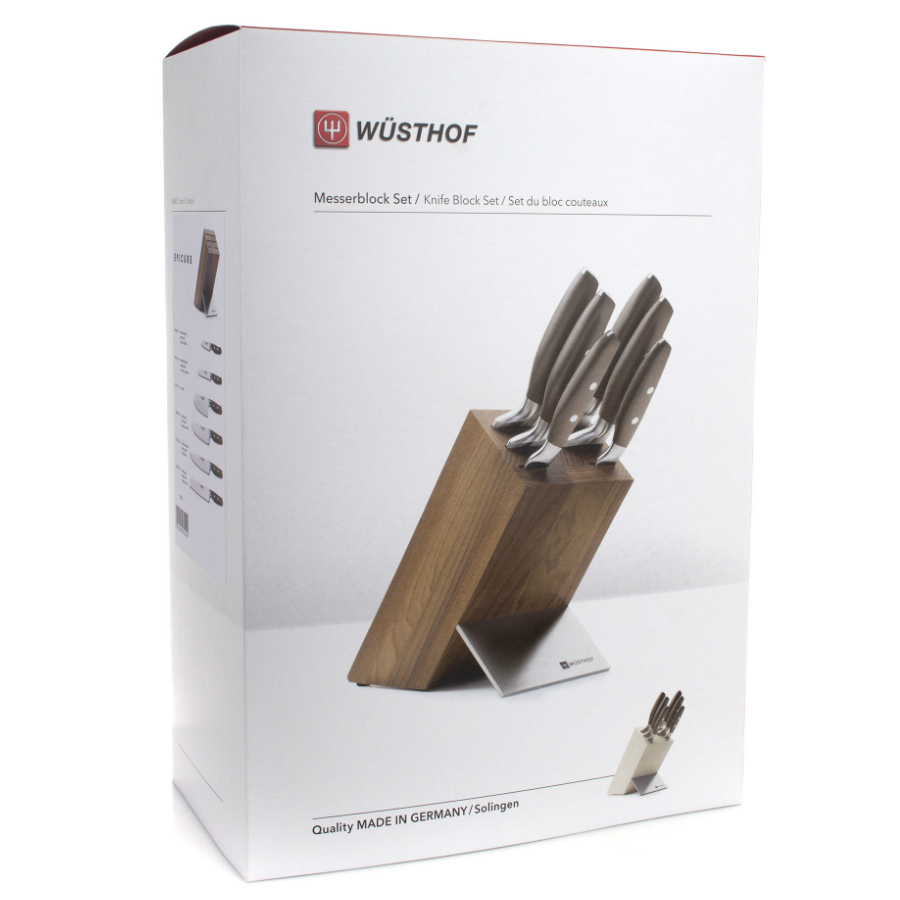Набор кухонных ножей Epicure на темной деревянной подставке, 6 шт WUESTHOF W9854 - Вид №13