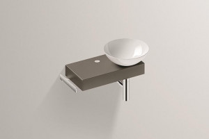 5257000084 Умывальник с тумбой, wp.pn2, белая, proshield, глазурованная Alape серия PN (Piccolo Novo)