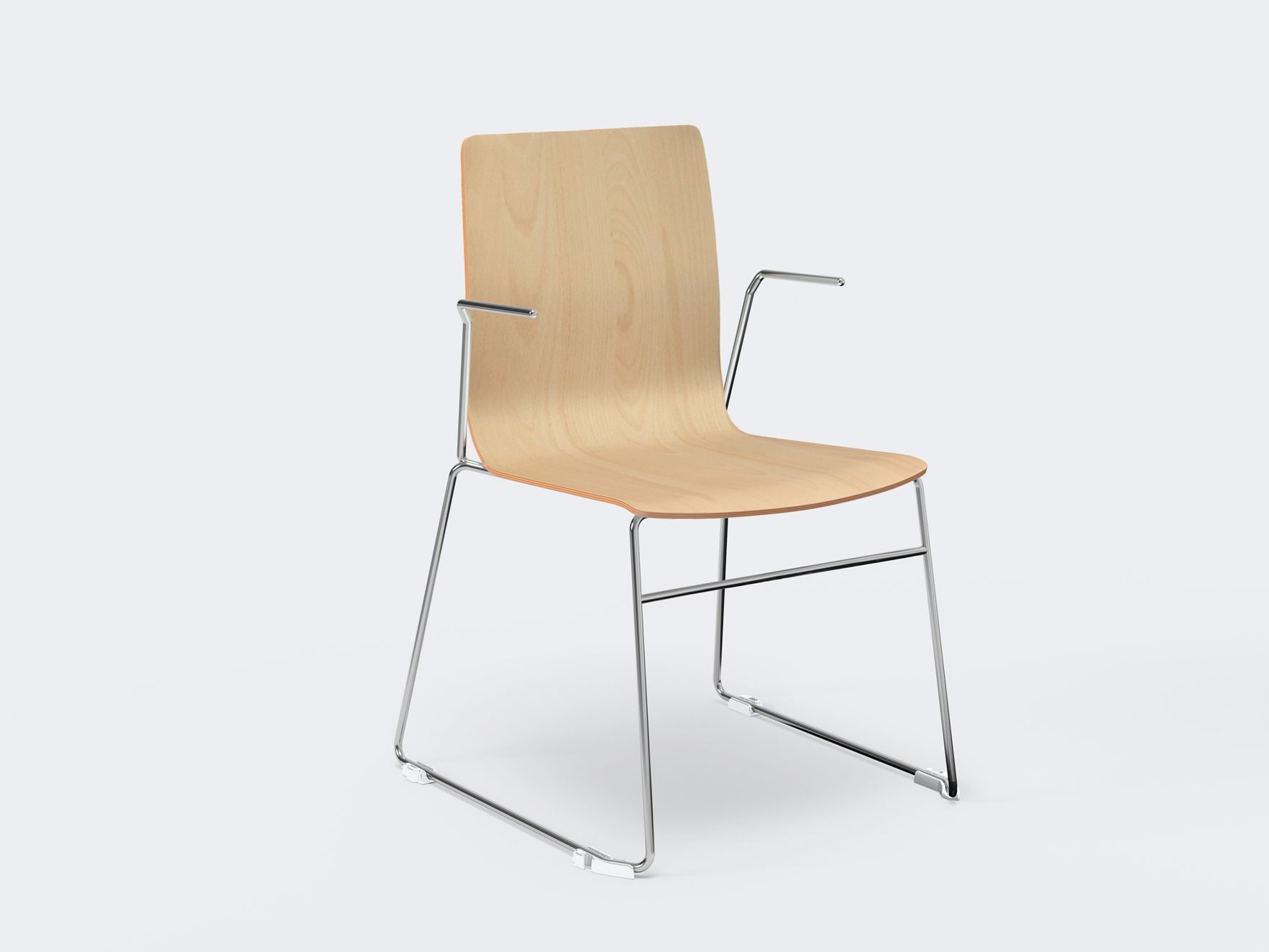 Штабелируемый стул с подлокотниками Ares Line Woody ARCH-00056913