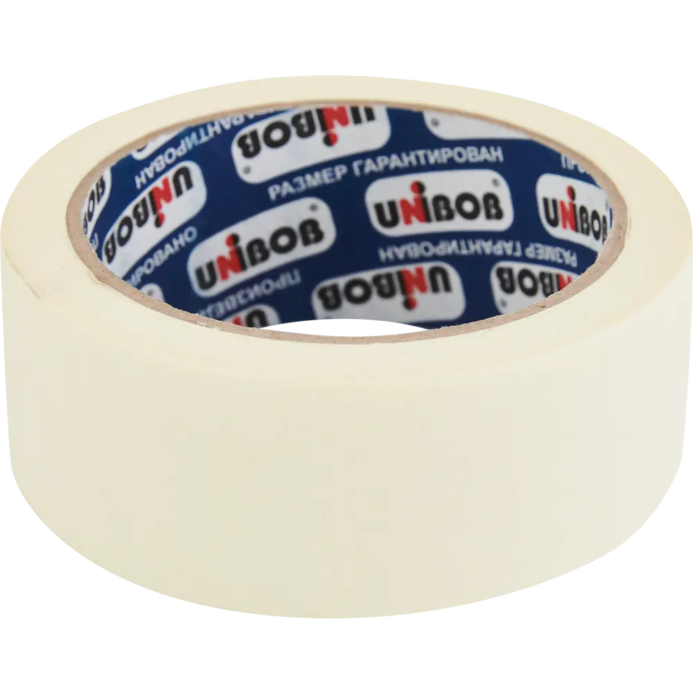 Лента малярная клейкая Unibob 38 мм x 25 м белая STLM-2184400