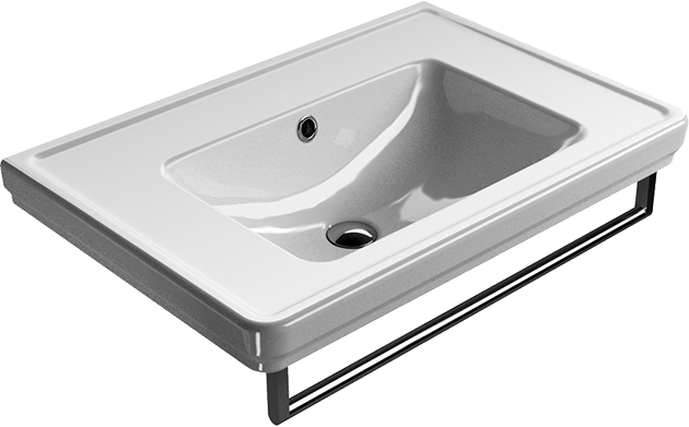 8787111 Подвесная раковина настенная овальная GSI ceramica Classic белая - Вид №2