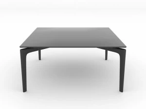 arper Квадратный стеклянный журнальный столик Saul