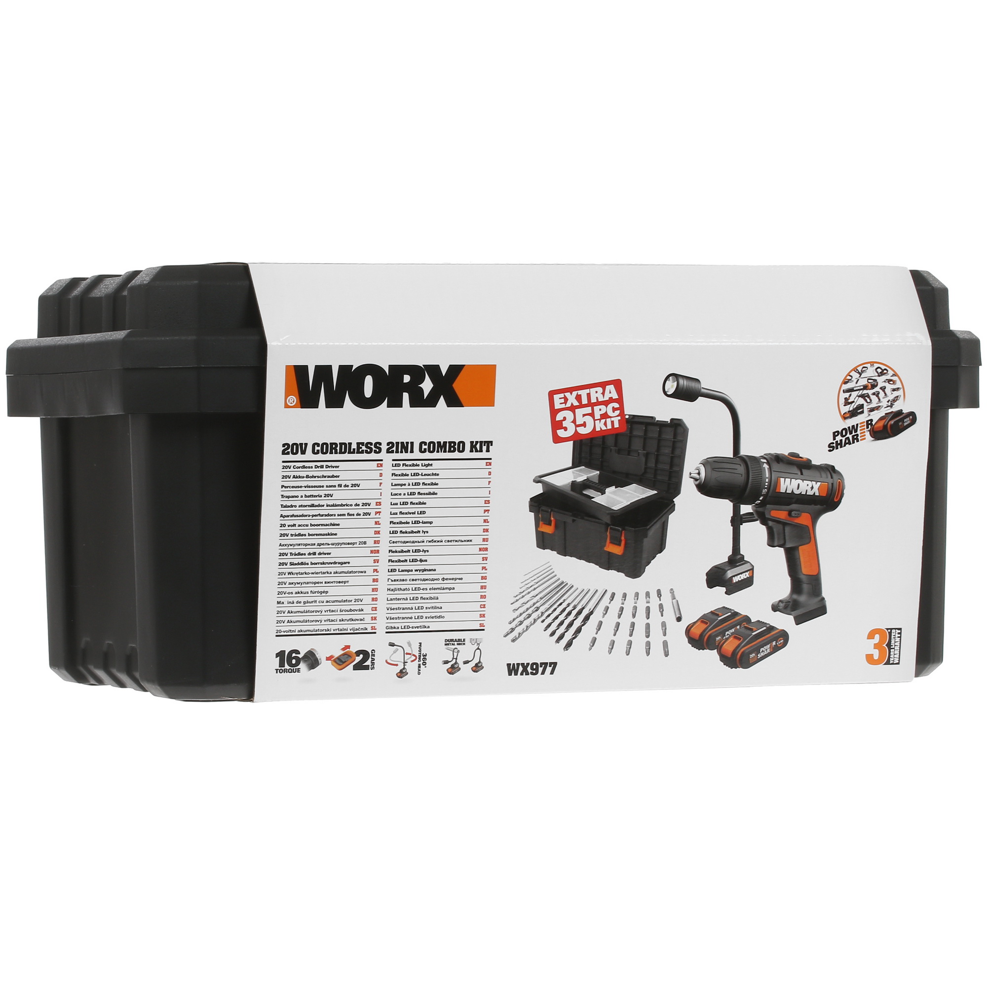 Набор электроинструментов WORX WX977 PowerShare 20V 5325143 STDN-0043776 - Вид №9