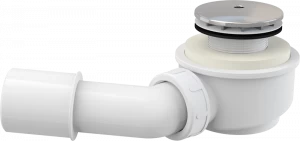 Сниженный сифон для душевого поддона, хром