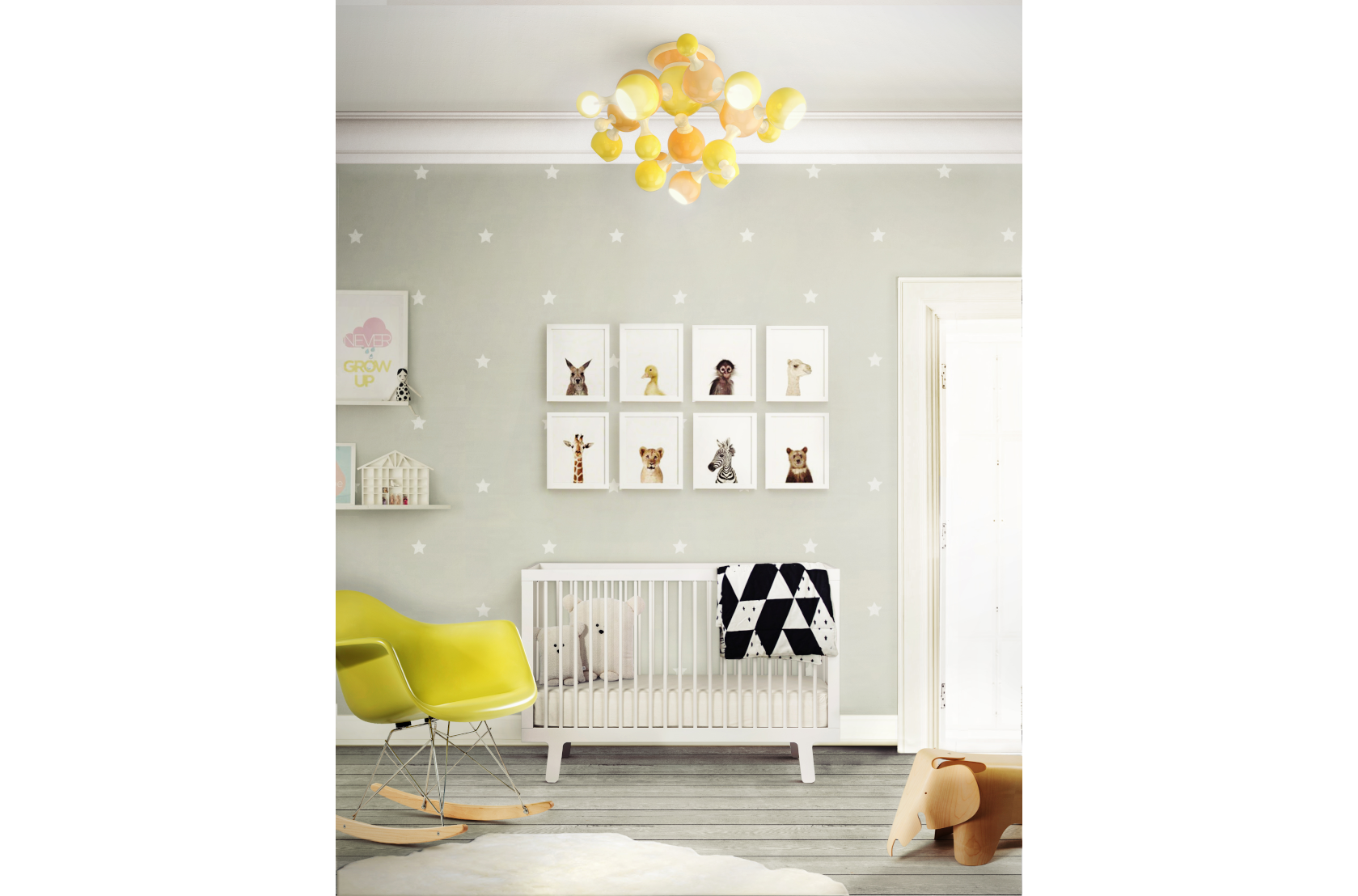 CIST40 Подвесные светильники в детскую Атомный потолок Circu  - Вид №1