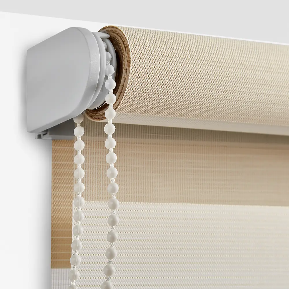 Штора рулонная день-ночь Порто 60x160 см бежево-молочная MIAMOZA STLM-2175055 - Вид №2