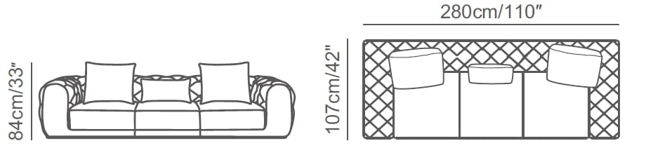 Кожаный диван capitonné CAMPO DE' FIORI Duke ARCH-00070730 - Вид №3