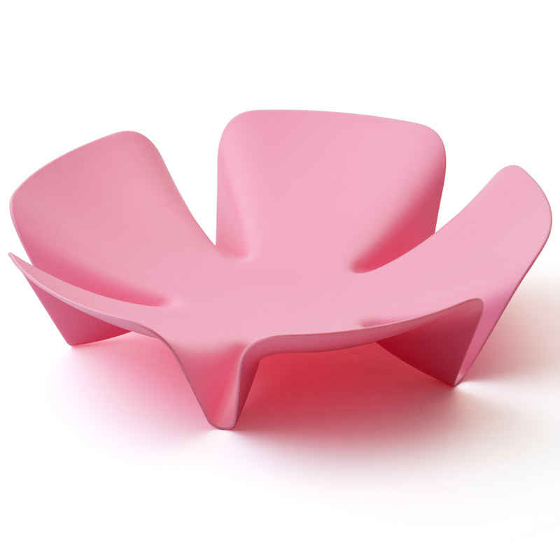 Ваза для фруктов розовая Flower QUALY - 00-3869546 Розовый  - Вид №4