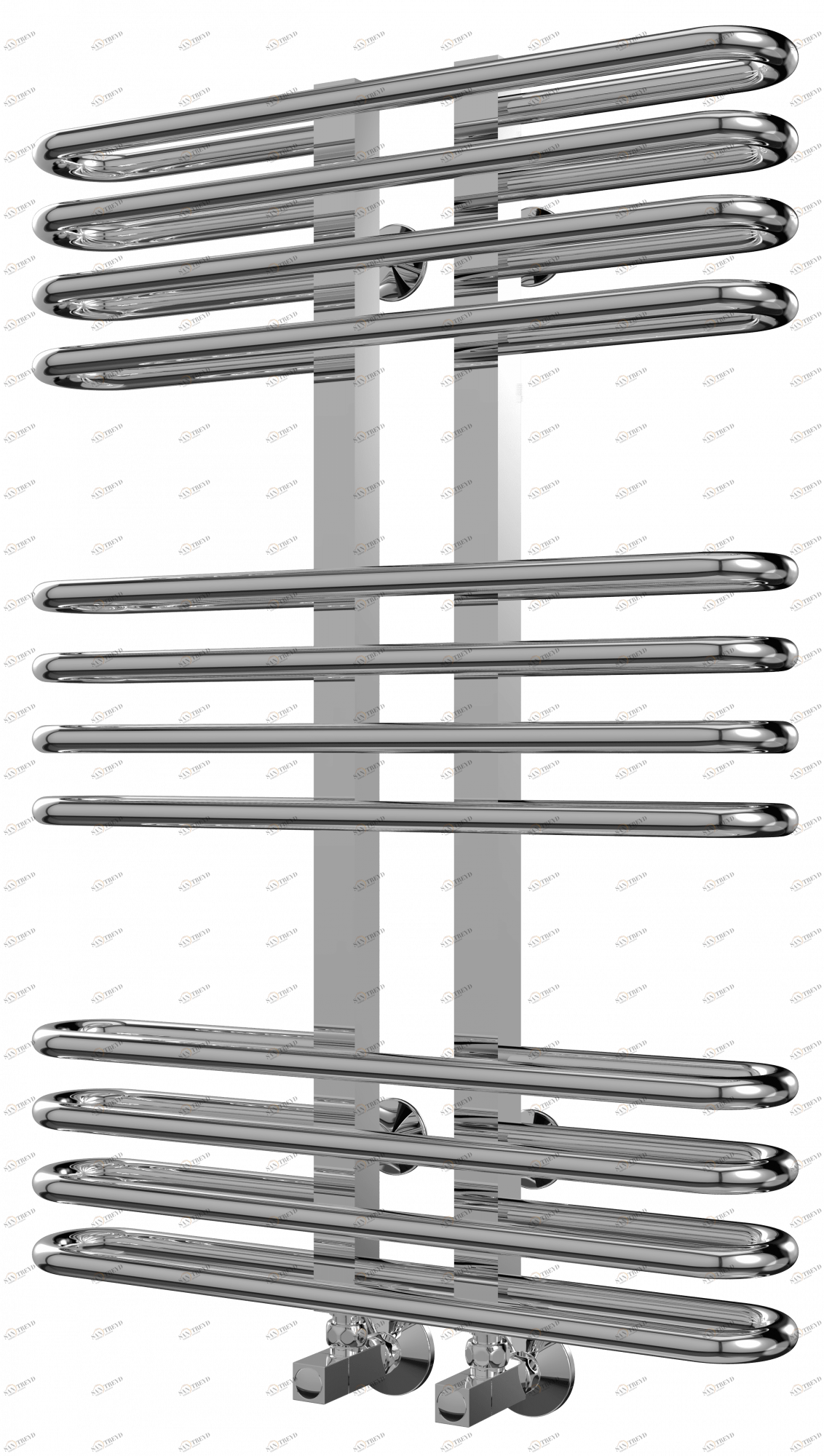 4620768885600 СТАНДАРТ Сахара+ П12 (4+4+4) 100х765 Полотенцесушитель TERMINUS RAL 9005 матовый