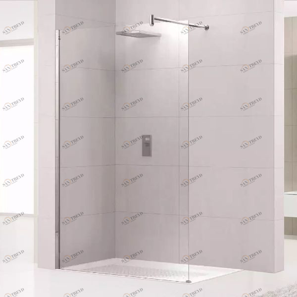 Novellini. Душевой уголок 80x80 см H с хромированным профилем LUNES LUNESH801K