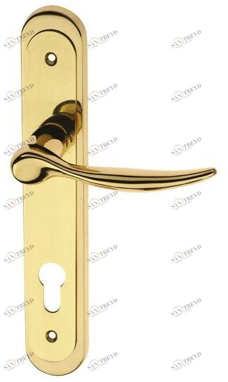 Pasini Ручка из латуни на пластине с накладкой Galaxy 3050