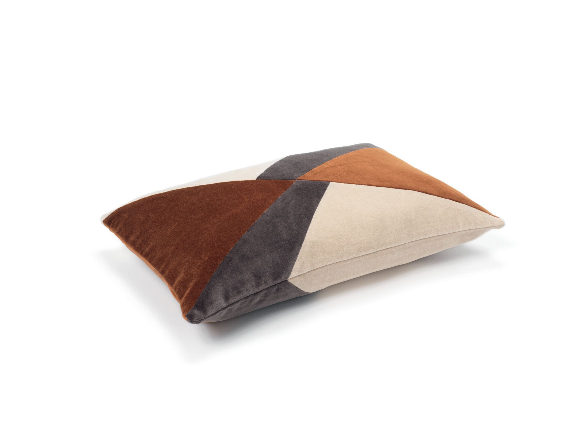 Бархатная подушка с геометрическим рисунком Élitis CLIO ARCH-00143022 - Вид №1