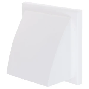 Решётка вентиляционная Вентс 154x154 мм D100 мм пластик цвет белый