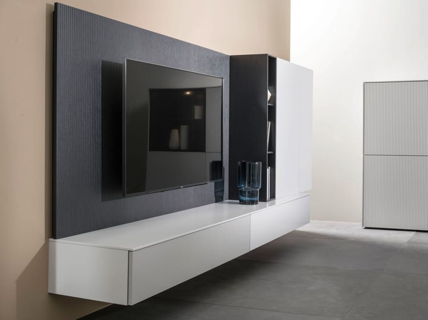 Оборудованная стена с подставкой для телевизора Sudbrock Möbelhandwerk куб ARCH-00030678