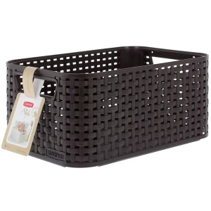 Корзинка Curver Style 28.5x19.4x13 см, пластик, цвет тёмно-коричневый 15736846 STLM-2023366