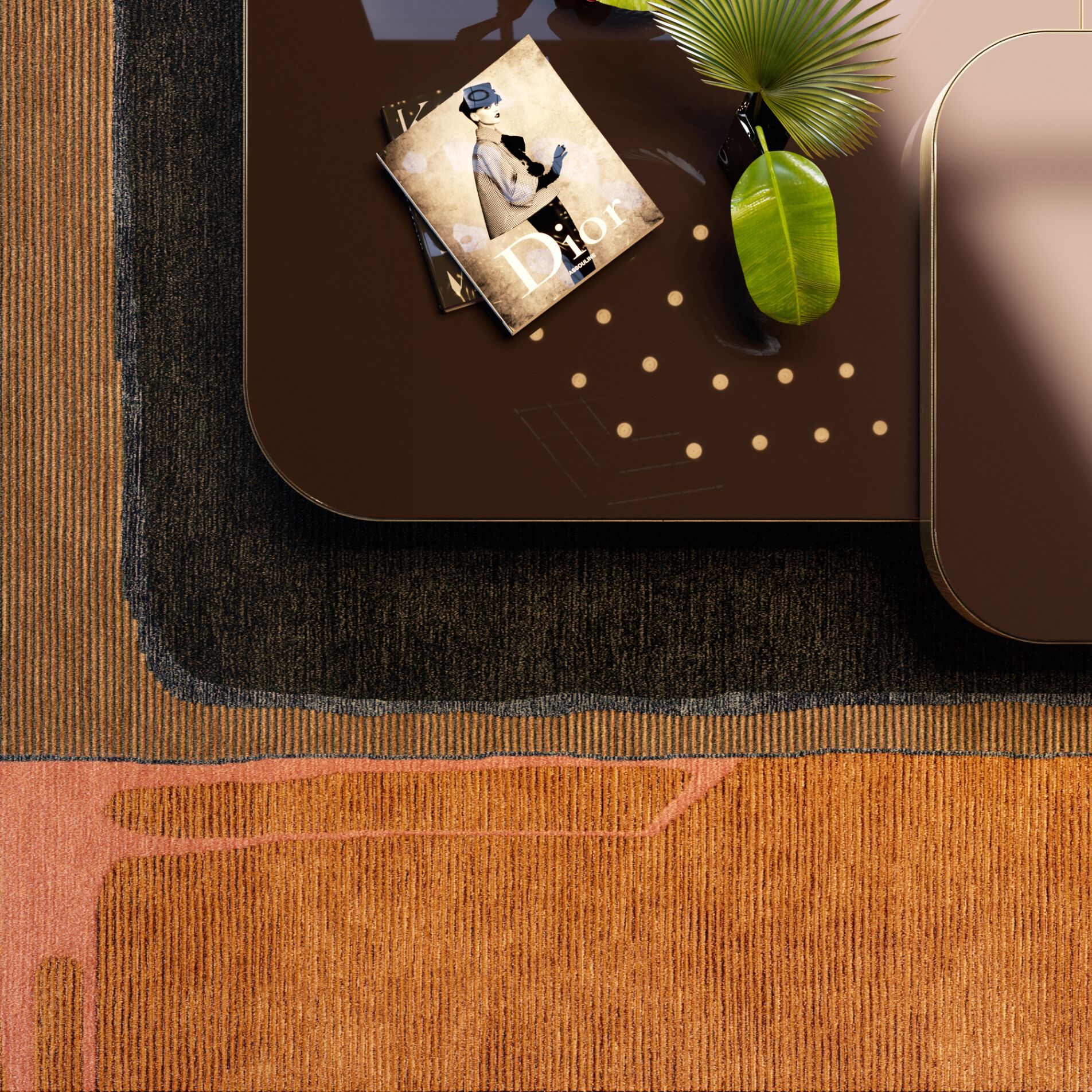 Прямоугольный ковер ручной работы Tapis Rouge абстракция ARCH-00071052 - Вид №3