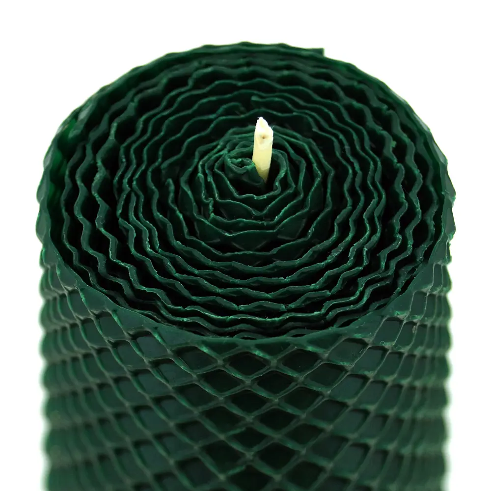 Свеча вощинная цилиндр зеленый мох 5x26 см EVIS STLM-2177092 - Вид №1